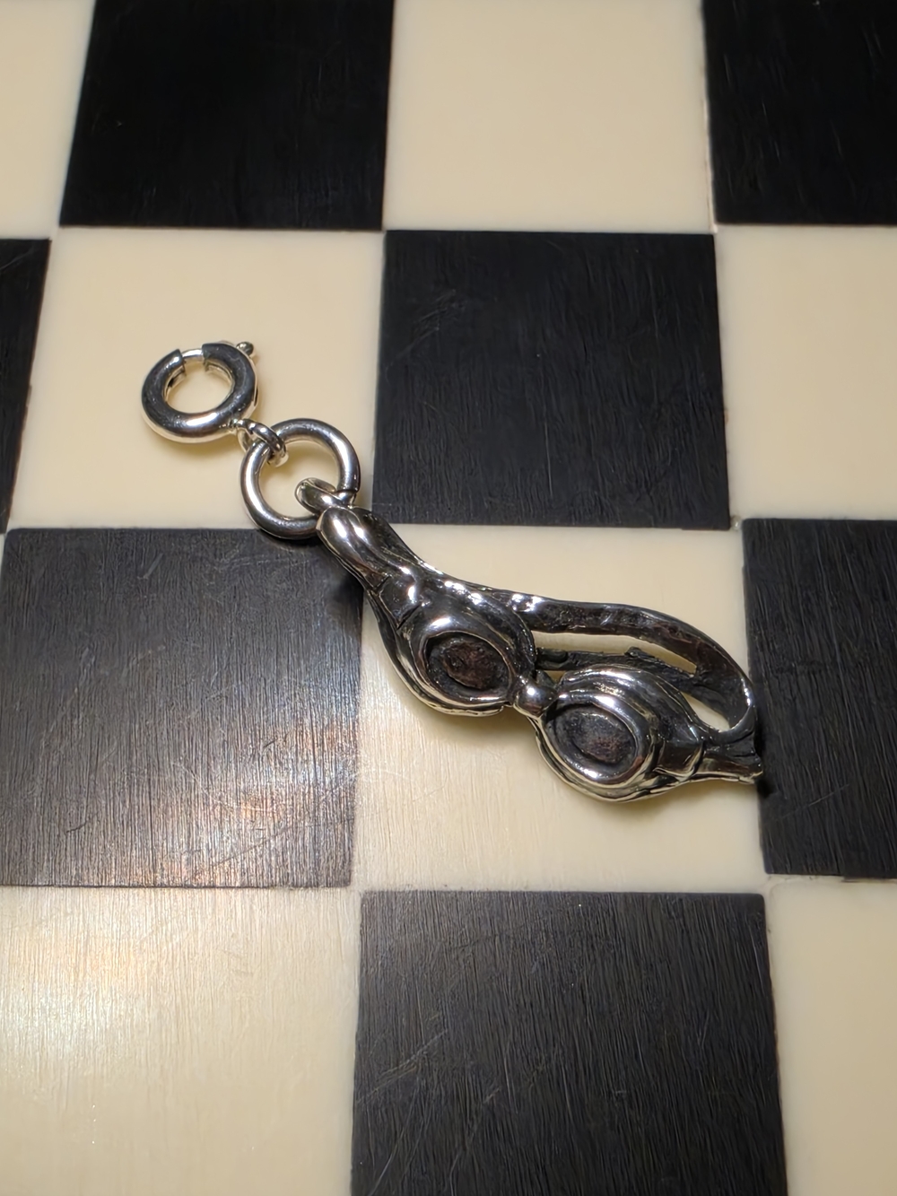 Sterling Silver Swimming Goggles Charm